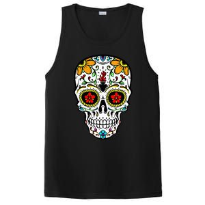 Dia De Los Muertos Costume Sugar Skull PosiCharge Competitor Tank