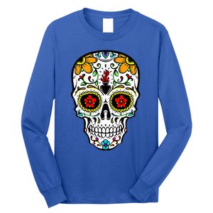 Dia De Los Muertos Costume Sugar Skull Long Sleeve Shirt