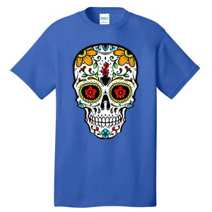 Dia De Los Muertos Costume Sugar Skull Tall T-Shirt