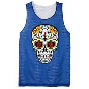 Dia De Los Muertos Costume Sugar Skull Mesh Reversible Basketball Jersey Tank