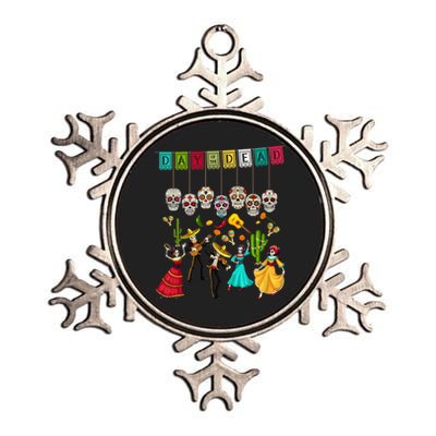 DíA De Los Muertos Skeleton Mexican Day Of The Dead Party Metallic Star Ornament