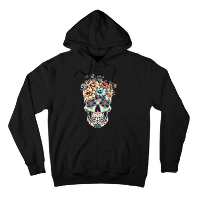 Dia De Los Muertos Sugar Skull La Catrina Halloween Hoodie