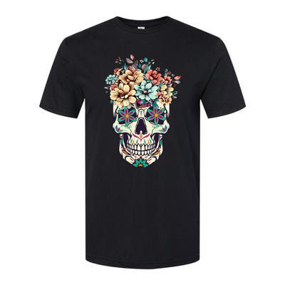 Dia De Los Muertos Sugar Skull La Catrina Halloween Softstyle CVC T-Shirt