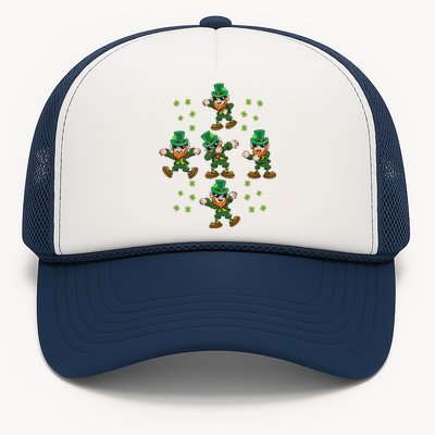 Dab Dancing Leprechaun Shamrock Irish Saint Patricks Day Trucker Hat