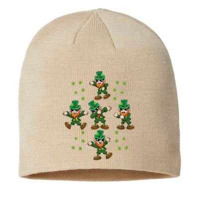 Dab Dancing Leprechaun Shamrock Irish Saint Patricks Day Sustainable Beanie