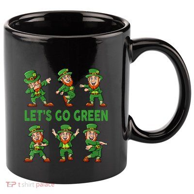 Dancing Leprechauns St Patrick's Day Funny Boys Girls Kids 11oz C Handle Ceramic Mug