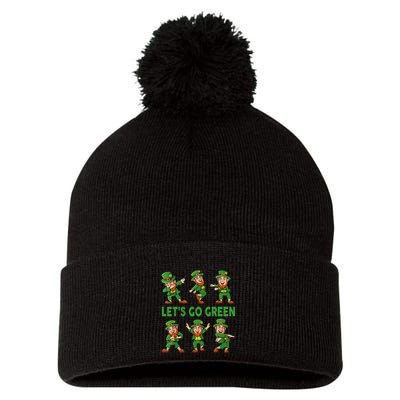 Dancing Leprechauns St Patrick's Day Funny Boys Girls Kids Pom Pom 12in Knit Beanie