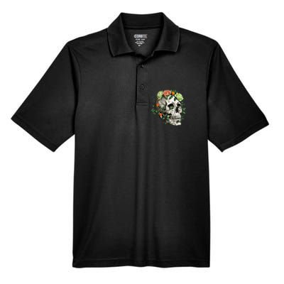 Dia De Los Muertos Costume Day Of The Dead Sugar Skull Men's Origin Performance Pique Polo