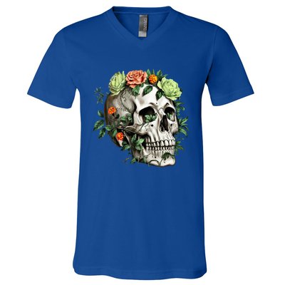 Dia De Los Muertos Costume Day Of The Dead Sugar Skull V-Neck T-Shirt