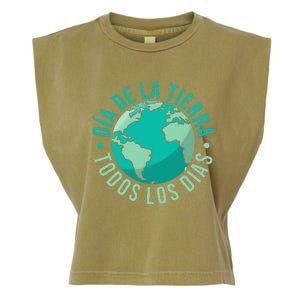 Día De La Tierra Todos Los Días Spanish Earth Day Everyday Garment-Dyed Women's Muscle Tee