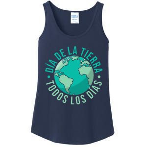 Día De La Tierra Todos Los Días Spanish Earth Day Everyday Ladies Essential Tank