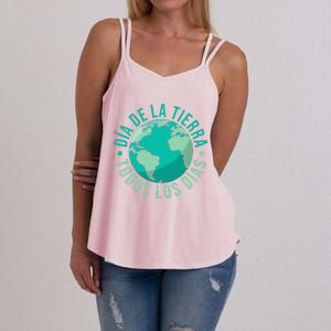 Día De La Tierra Todos Los Días Spanish Earth Day Everyday Women's Strappy Tank