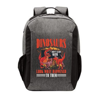 Dinosaurs DidnT Learn Math Look What Happened To Them Vector Backpack