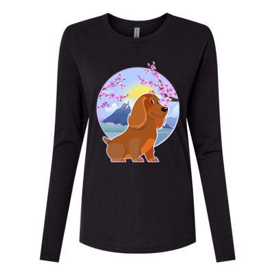 Dachshund Dog Lover Funny Cute Puppy Lover Pet Family Gift Womens Cotton Relaxed Long Sleeve T-Shirt