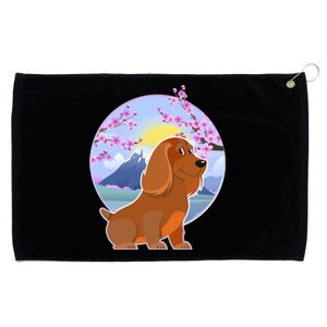 Dachshund Dog Lover Funny Cute Puppy Lover Pet Family Gift Grommeted Golf Towel