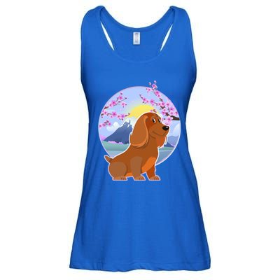 Dachshund Dog Lover Funny Cute Puppy Lover Pet Family Gift Ladies Essential Flowy Tank