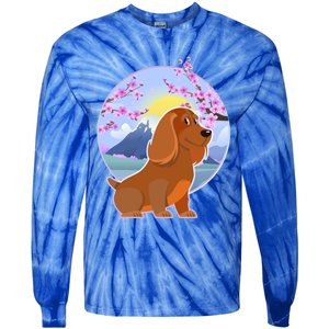 Dachshund Dog Lover Funny Cute Puppy Lover Pet Family Gift Tie-Dye Long Sleeve Shirt