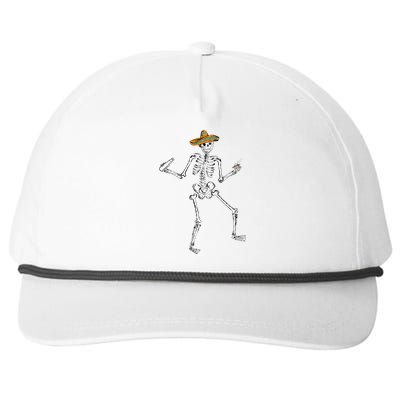 Dia De Los Muertos Halloween Skeleton Dance Snapback Five-Panel Rope Hat