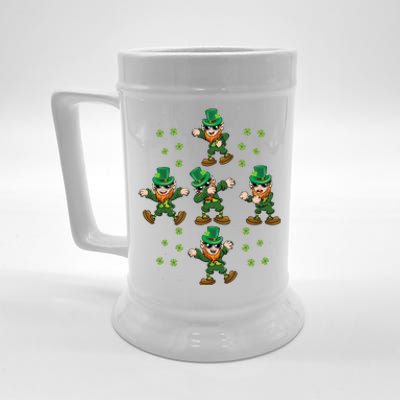 Dab Dancing Leprechaun Shamrock Irish Saint Patricks Day Beer Stein