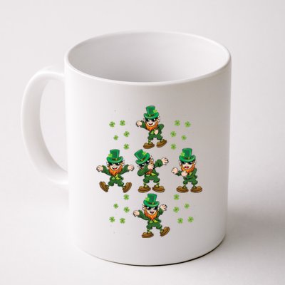 Dab Dancing Leprechaun Shamrock Irish Saint Patricks Day Coffee Mug