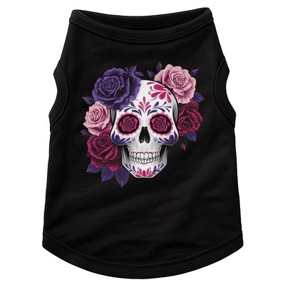 Dia De Los Muertos Costume Day Of The Dead Sugar Skull Doggie Tank