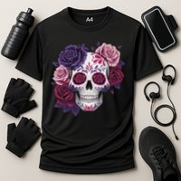 Dia De Los Muertos Costume Day Of The Dead Sugar Skull Cooling Performance Crew T-Shirt