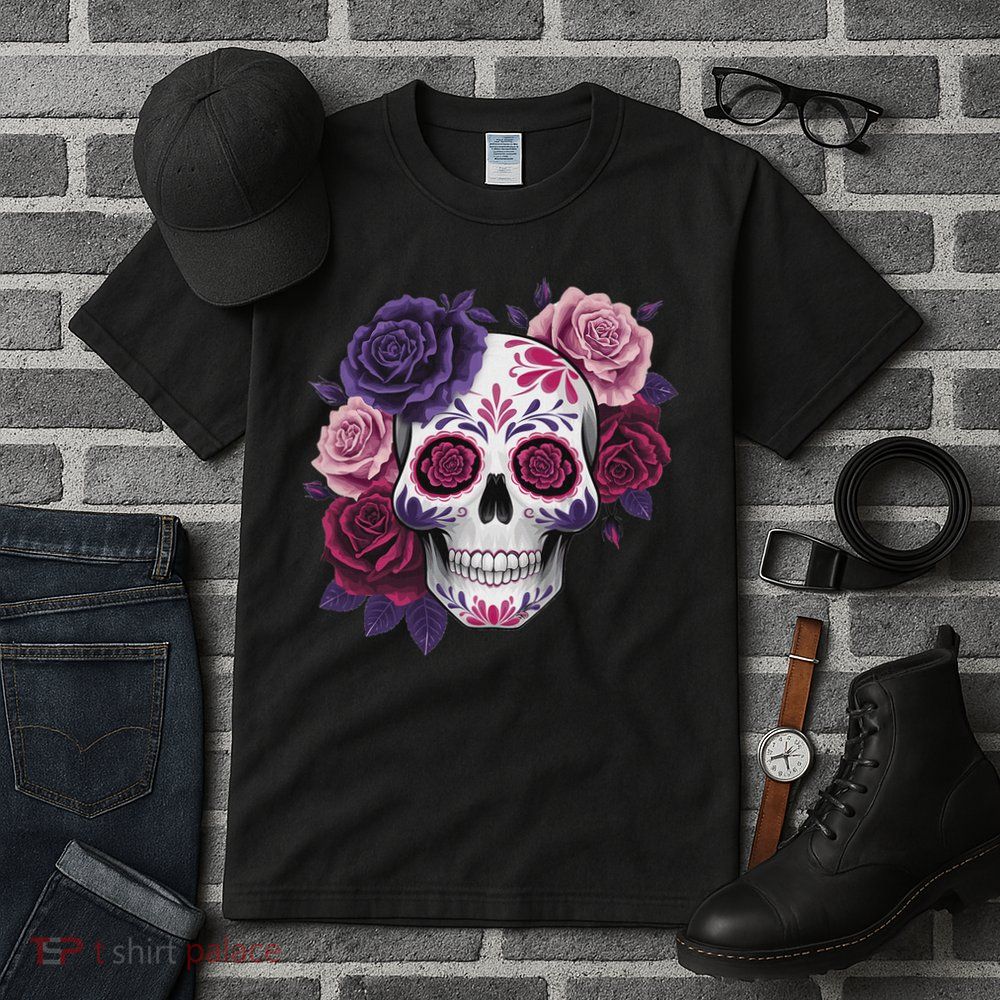 Dia De Los Muertos Costume Day Of The Dead Sugar Skull Tall T-Shirt
