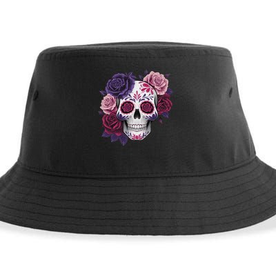 Dia De Los Muertos Costume Day Of The Dead Sugar Skull Sustainable Bucket Hat