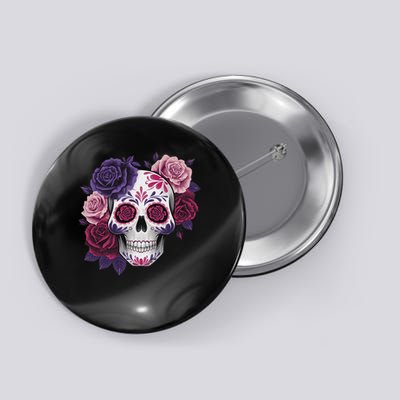Dia De Los Muertos Costume Day Of The Dead Sugar Skull Button