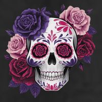 Dia De Los Muertos Costume Day Of The Dead Sugar Skull Adult Drive Performance Visor