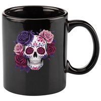 Dia De Los Muertos Costume Day Of The Dead Sugar Skull 11oz C Handle Ceramic Mug