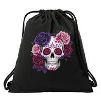 Dia De Los Muertos Costume Day Of The Dead Sugar Skull Drawstring Bag