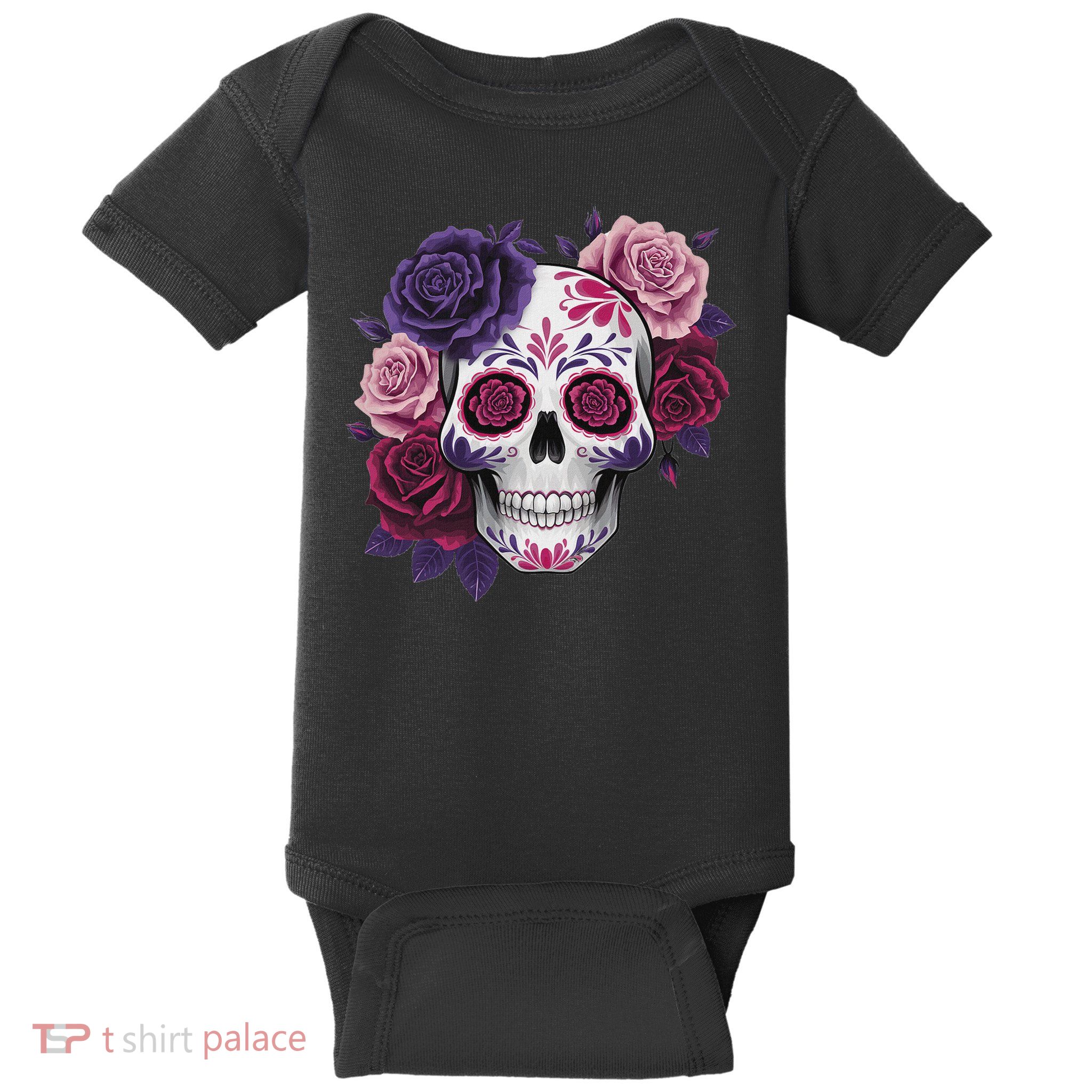 Dia De Los Muertos Costume Day Of The Dead Sugar Skull Baby Bodysuit