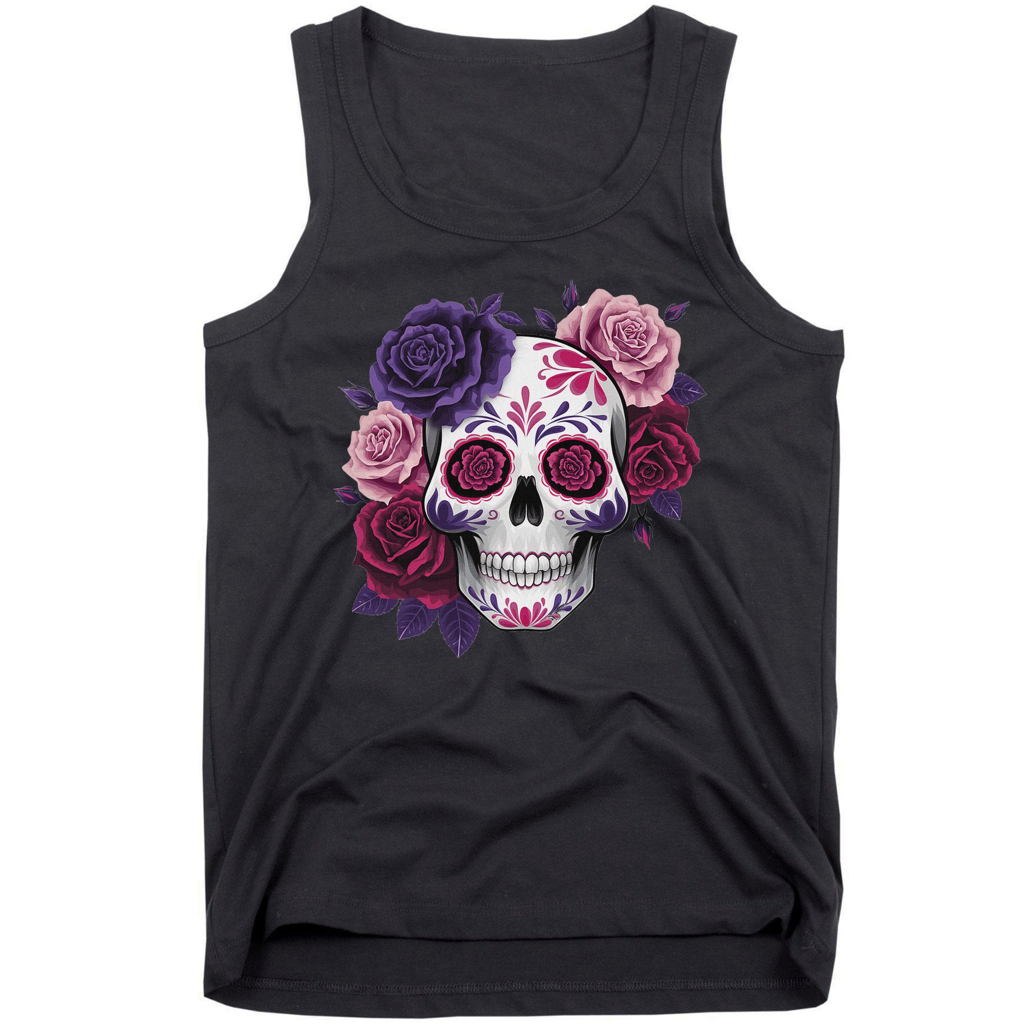 Dia De Los Muertos Costume Day Of The Dead Sugar Skull Tank Top