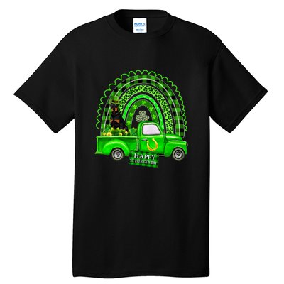 Doberman Dog Leprechaun Hat Truck Shamrock St Patricks Tall T-Shirt