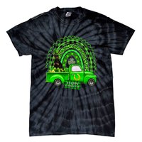 Doberman Dog Leprechaun Hat Truck Shamrock St Patricks Tie-Dye T-Shirt