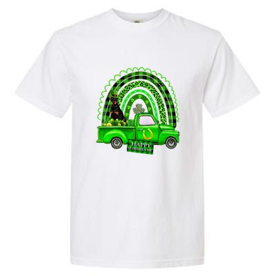 Doberman Dog Leprechaun Hat Truck Shamrock St Patricks Garment-Dyed Heavyweight T-Shirt