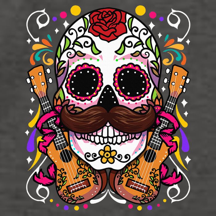 Dia De Los Muertos funny guitar musical Vector Backpack