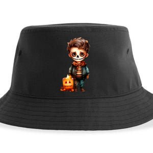 Dia De Los Muertos Cute Skeleton Mexican Sugar Skull Sustainable Bucket Hat