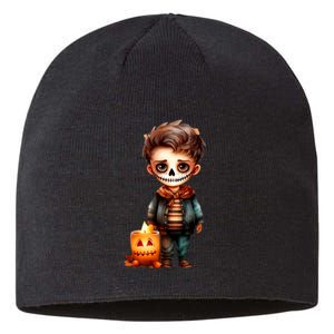 Dia De Los Muertos Cute Skeleton Mexican Sugar Skull Sustainable Beanie