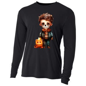 Dia De Los Muertos Cute Skeleton Mexican Sugar Skull Cooling Performance Long Sleeve Crew