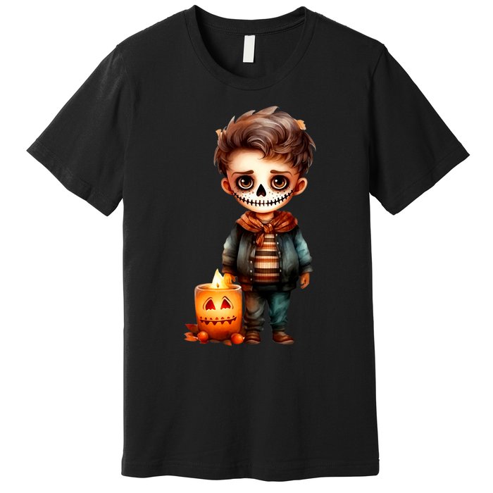 Dia De Los Muertos Cute Skeleton Mexican Sugar Skull Premium T-Shirt