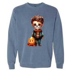 Dia De Los Muertos Cute Skeleton Mexican Sugar Skull Garment-Dyed Sweatshirt