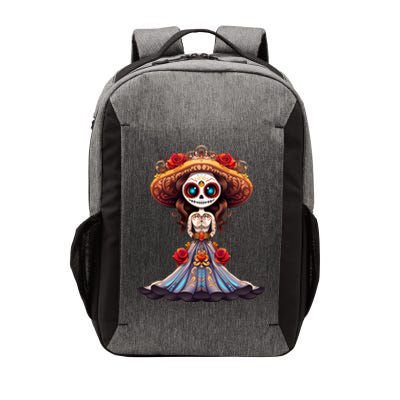 Dia De Los Muertos La Catrina Cute Skeleton Mexican Vector Backpack