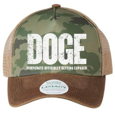 Doge Democrats Ly Getting Exposed Legacy Tie Dye Trucker Hat