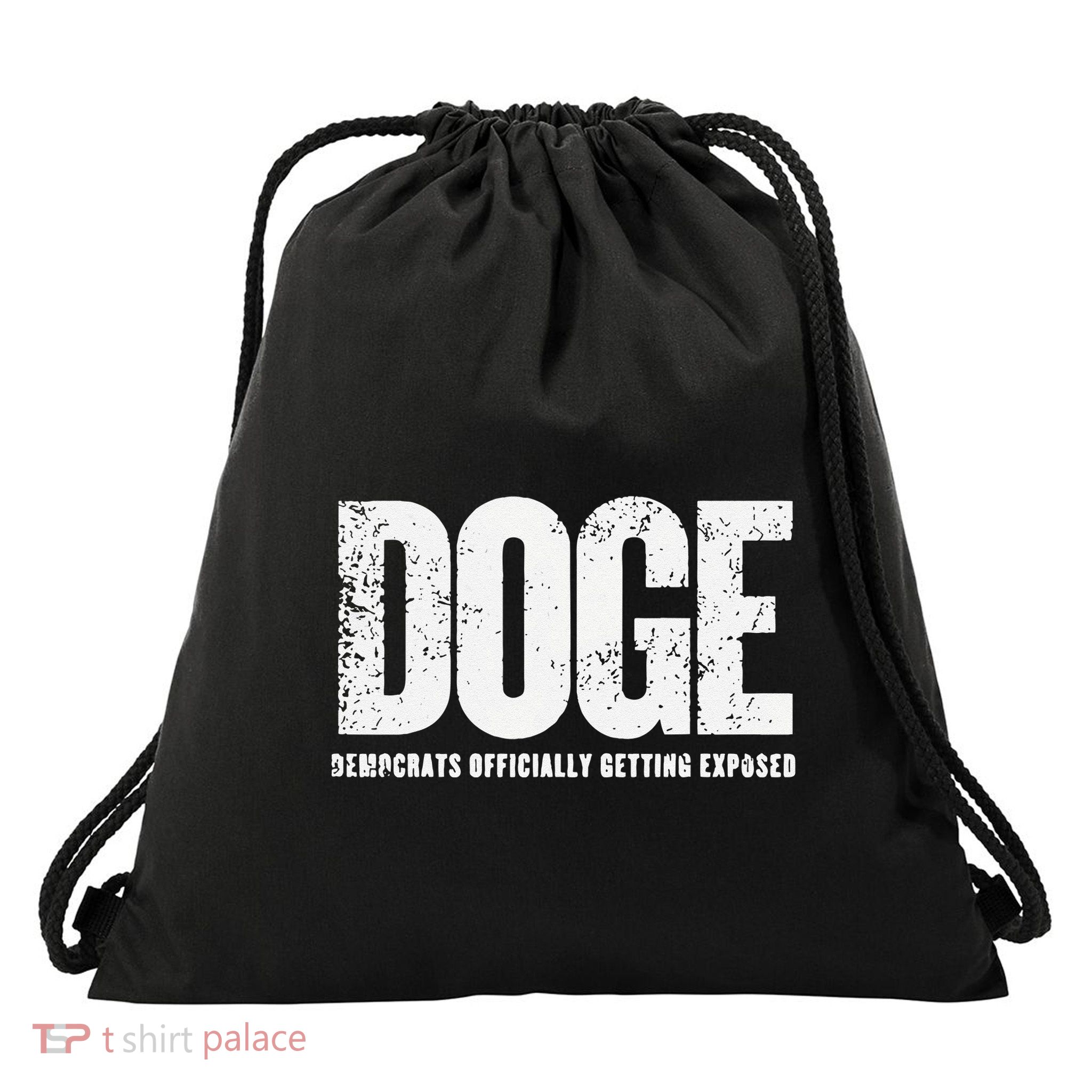Doge Democrats Ly Getting Exposed Drawstring Bag
