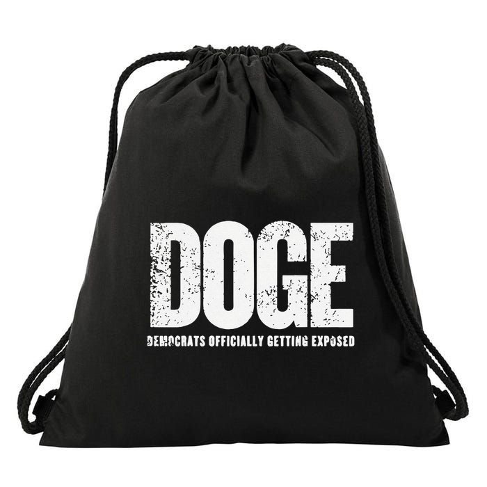 Doge Democrats Ly Getting Exposed Drawstring Bag