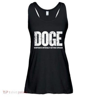 Doge Democrats Ly Getting Exposed Ladies Essential Flowy Tank