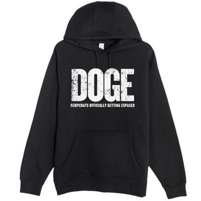 Doge Democrats Ly Getting Exposed Premium Pullover Hoodie