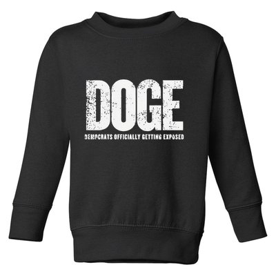 Doge Democrats Ly Getting Exposed Toddler Sweatshirt